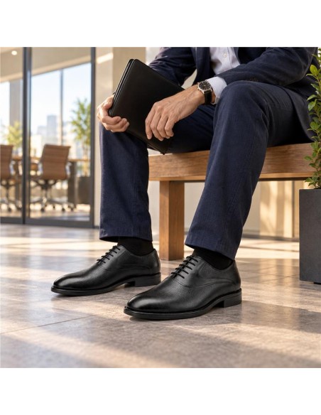 Black leather Oxford