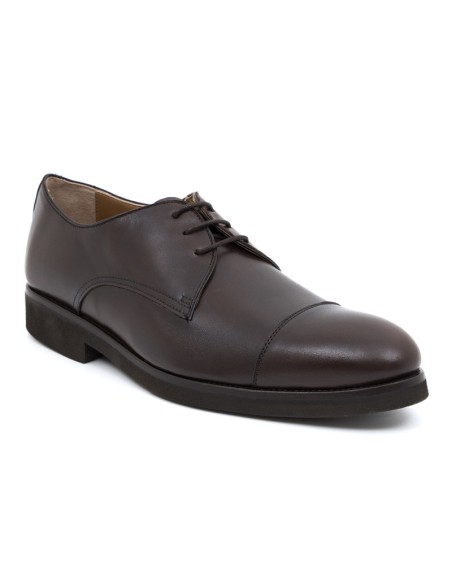 Derby de peau marron FRAK-MARRON