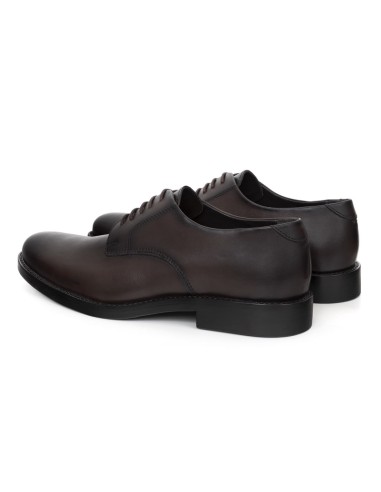 Derby de peau marron ILVANO-BROWN