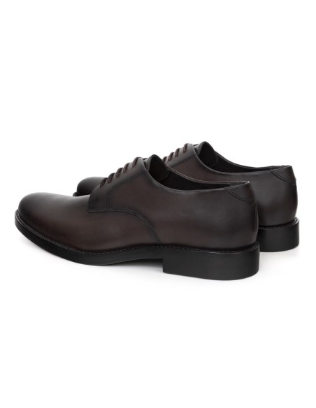 Derby de peau marron ILVANO-BROWN