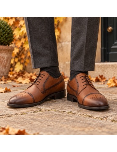 Light Brown leather derby