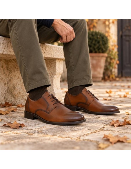 Derby de peau cuir NURVEN-CUERO