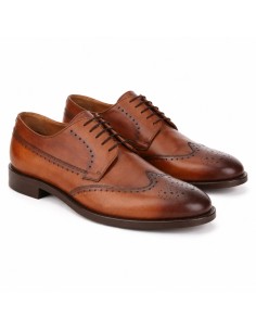 Brown leather derby 2