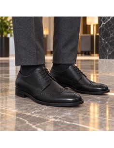Derby de peau le noir OLVERA-NEGRO