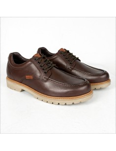 Brown leather derby 2