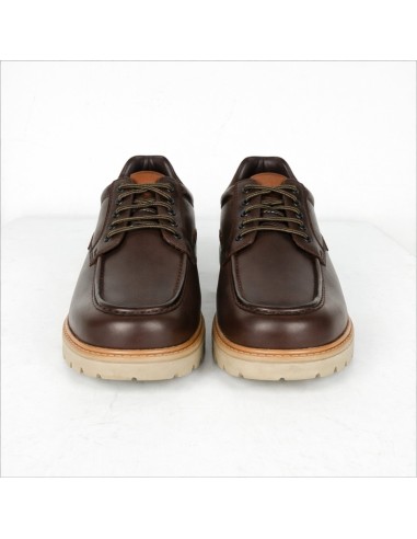 Brown leather derby