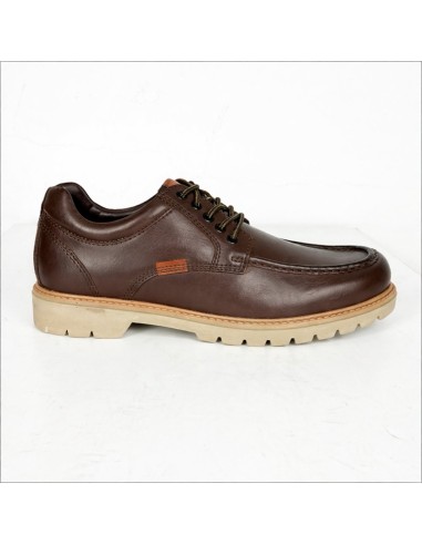 Brown leather derby