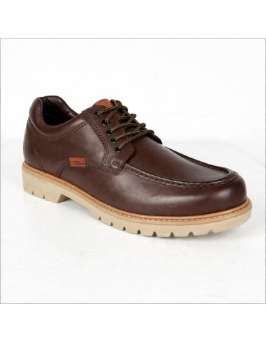 Brown leather derby