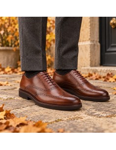 Oxford de peau cuir PARNEL-CUERO