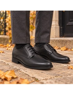 Derby de peau le noir PRANE-BLACK