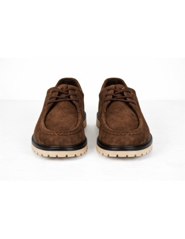 Brown suede derby