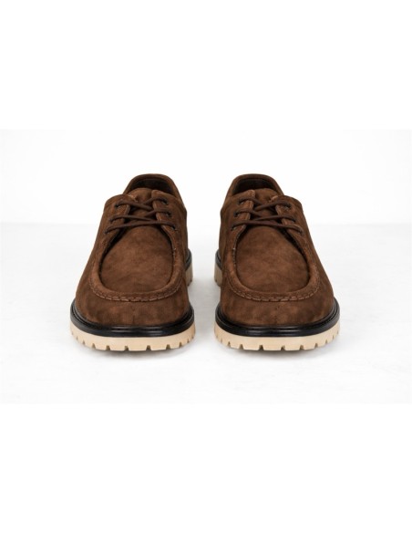 Derby suède marron SALABY-BROWN