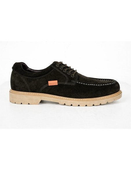 Brown suede derby