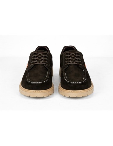 Brown suede derby