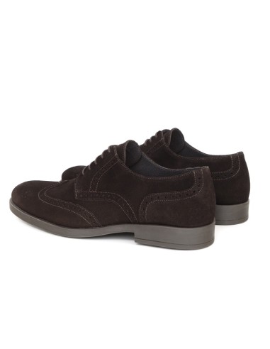 Derby suède marron SERNOL-BROWN