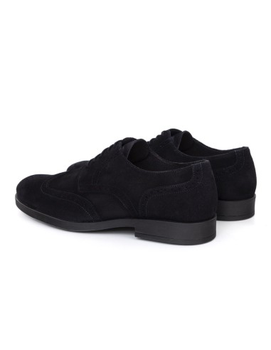 Derby suède bleu SERNOL-NAVY