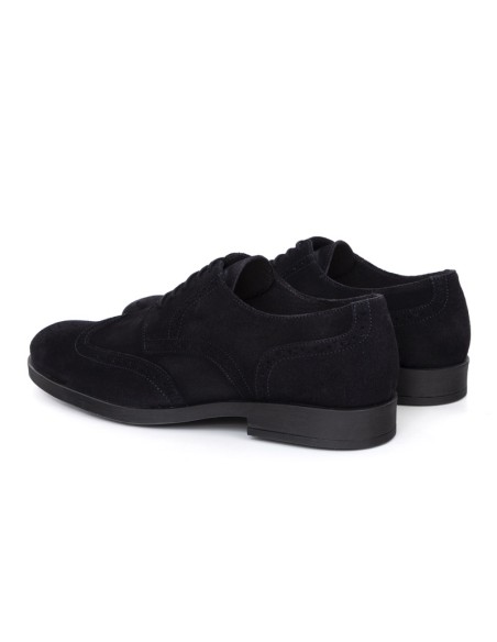 Derby suède bleu SERNOL-NAVY