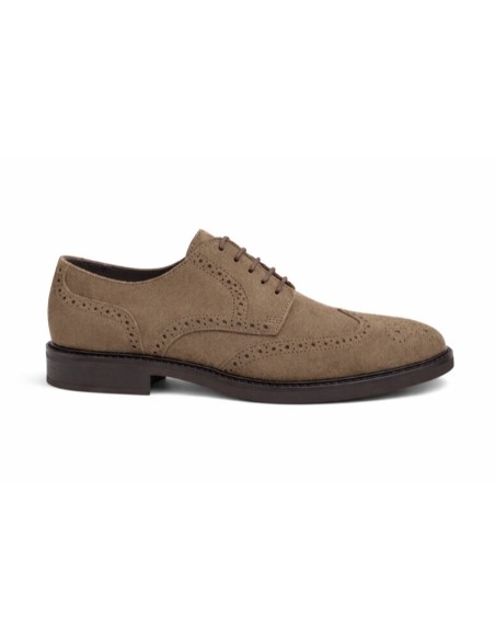Beige leather derby