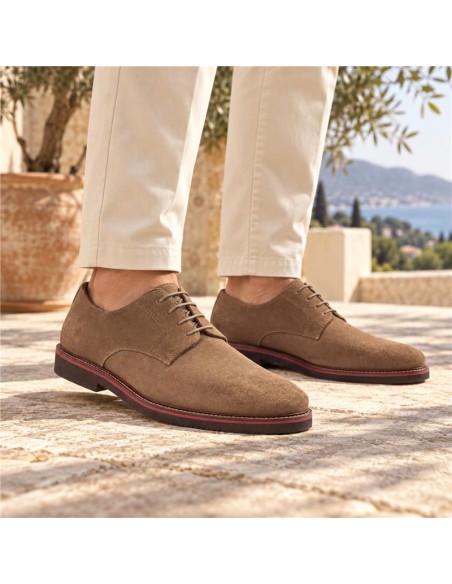 Derby suède beige SERRATI-CAMEL