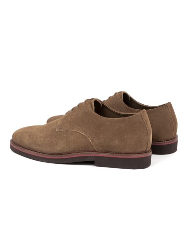 Beige suede derby