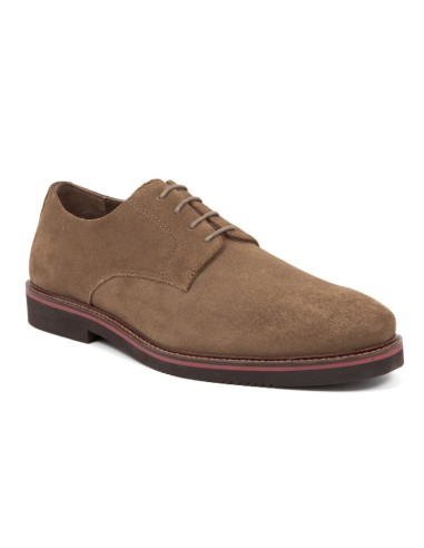 Beige suede derby