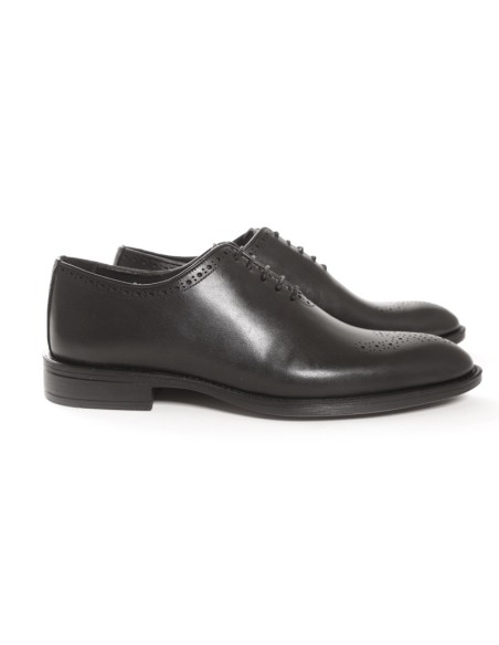 Oxford de piel con costura color negro