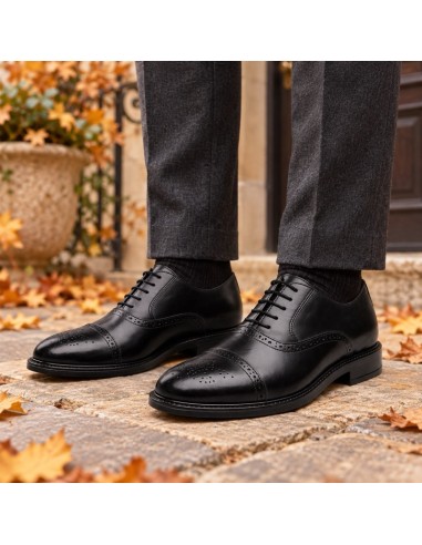 Black leather Oxford