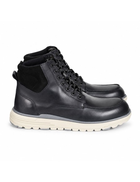 Black leather boot