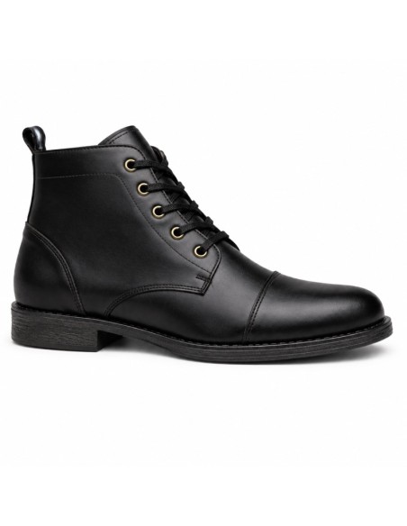 Black leather boot