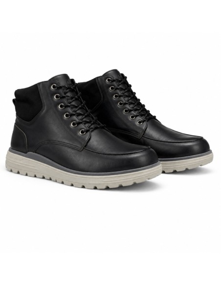 Bottine de peau le noir HUBERT-BLACK