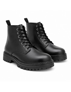 Bottine de peau le noir LAMIR-BLACK 2