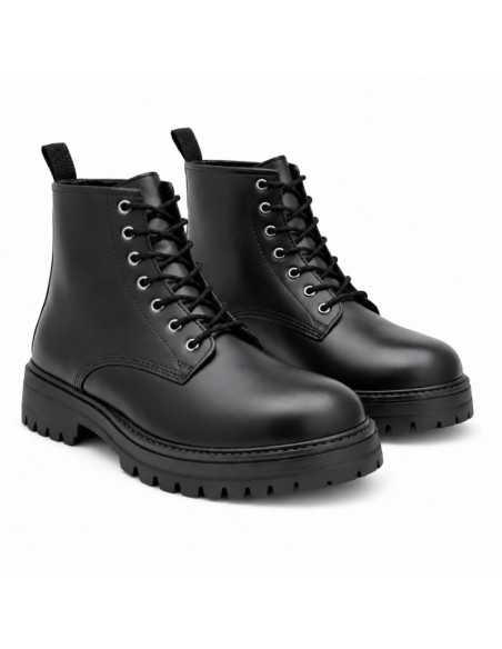 Bottine de peau le noir LAMIR-BLACK