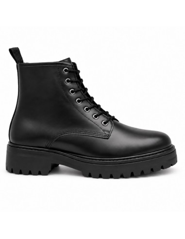 Black leather boot