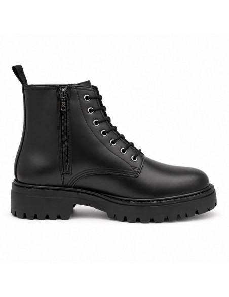 Black leather boot