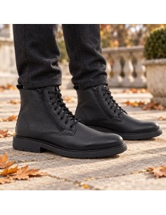 Bottine de peau le noir NACOPA-BLACK