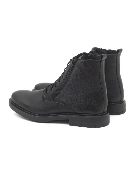 Black leather boot