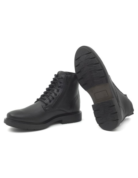 Black leather boot