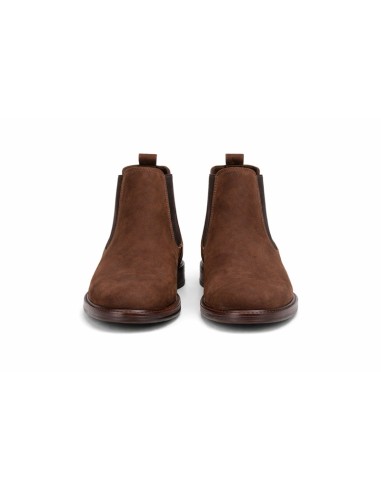 Brown nubuck chelsea boots