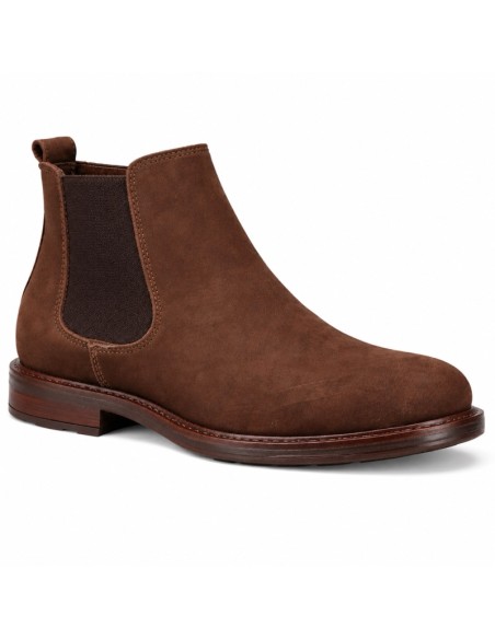 bottines chelsea nubuck marron NARVAL-BROWN