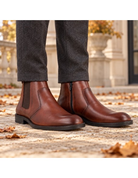 bottines chelsea de peau cuir PARVILA-CUERO