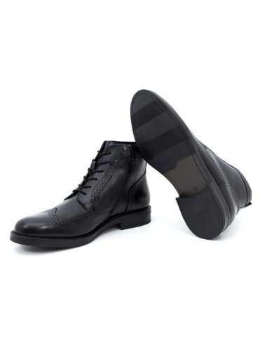 Black leather boot