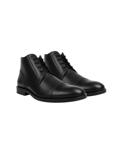 Bottine de peau le noir PRALON-NEGRO