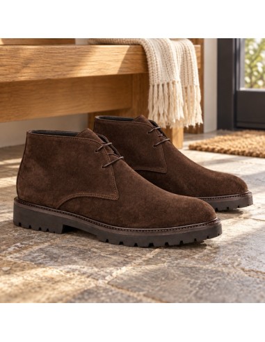 Brown suede boot
