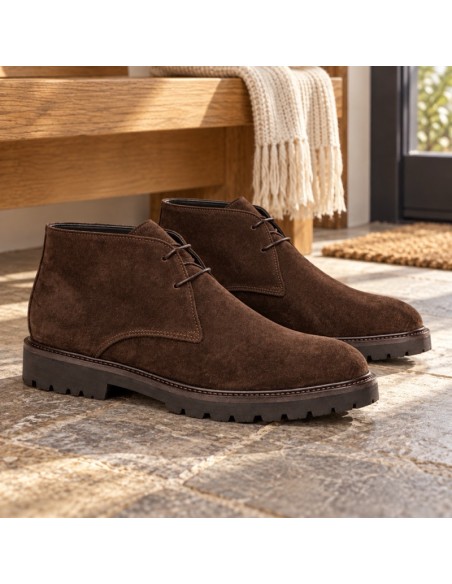 Bottine suède marron SAROTI-BROWN