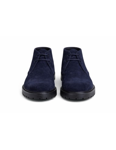 Blue suede boot