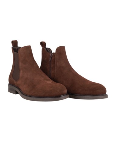 Grey suede boot