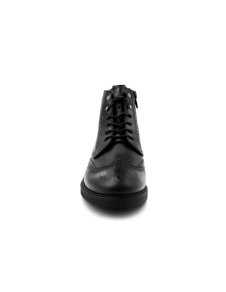 Black leather boot