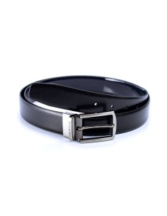 Black reversible leather belt