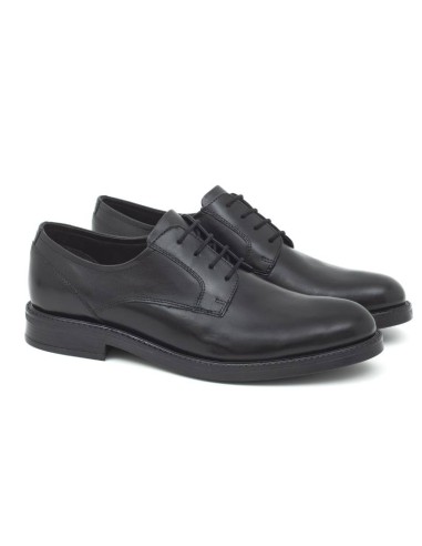 black leather derby shoes BIEL-NEGRO