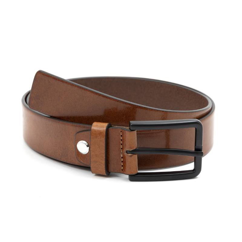 Ceinture en cuir cuir B-LEBIL-COGNAC